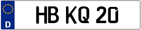 Trailer License Plate